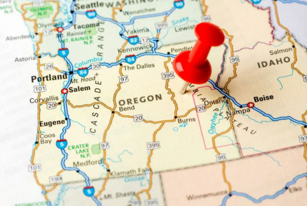 Map of Pacific Northwest